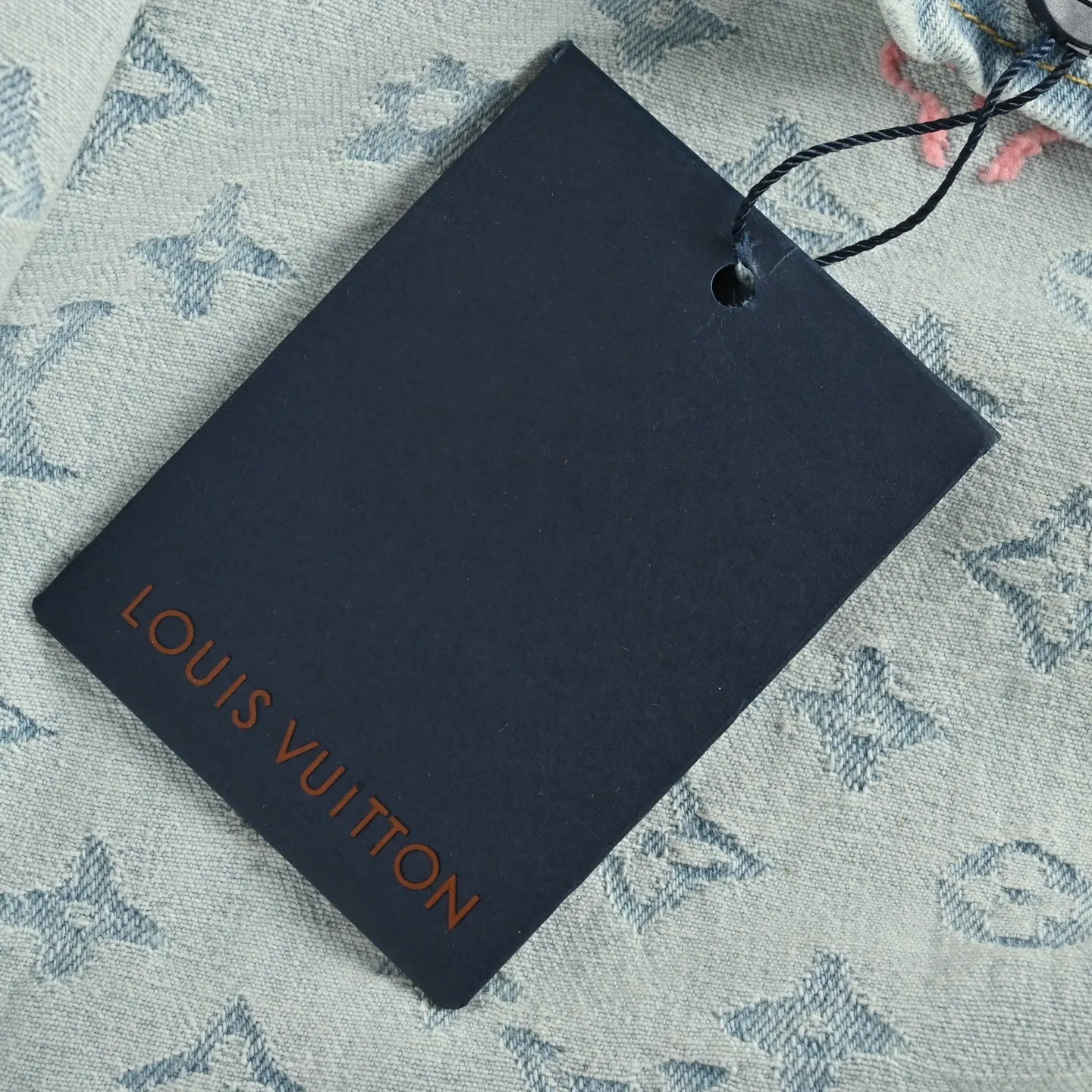Louis Vuitton/Louis Vuitton 25Fw old flower jacquard embroidered zipper hooded denim jacket
